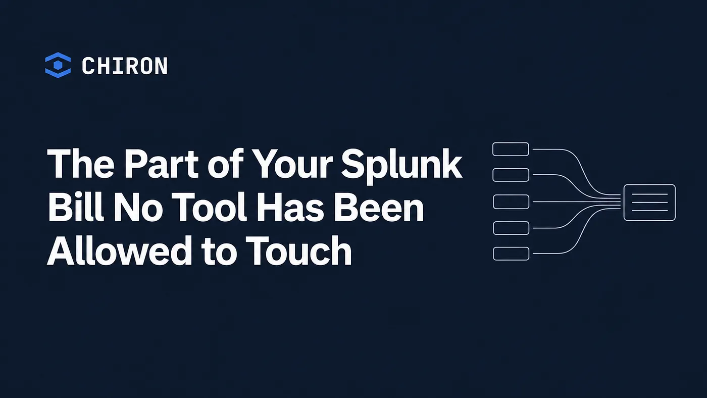 The Part of Your Splunk Bill No Tool Has Been Allowed to Touch. Many log streams consolidate into one indexed record.